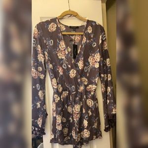 Gorgeous purple floral Romper